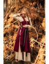 Medieval tunic for women Hildegard, red