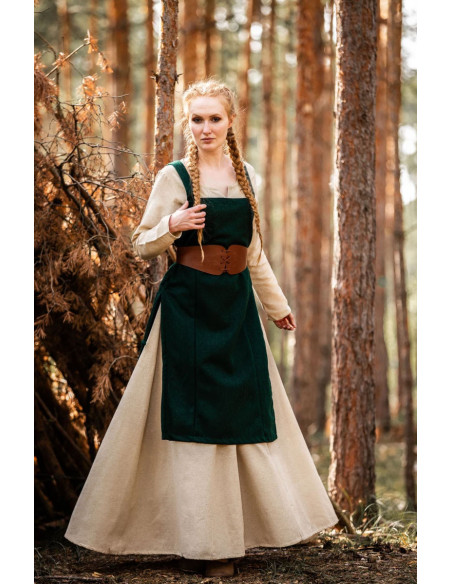 Medieval Viking Aila apron in wool,... Medieval Viking Aila apron in wool,...