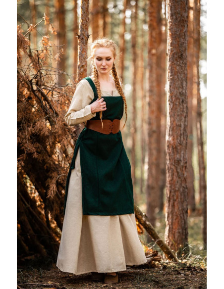 Medieval Viking Aila apron in wool,... Medieval Viking Aila apron in wool,...