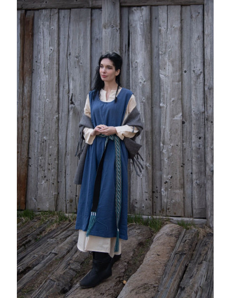 Medieval dress model Gerda, blue color