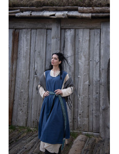 Medieval dress model Gerda, blue color 2