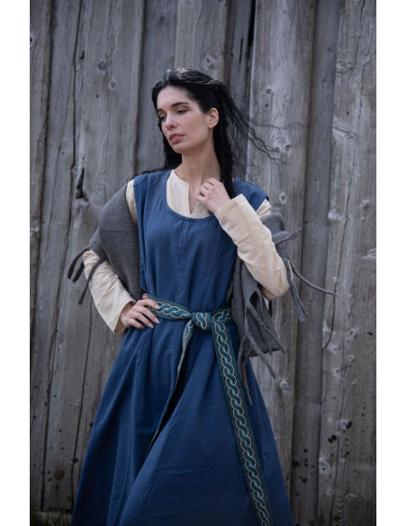 Medieval dress model Gerda, blue color