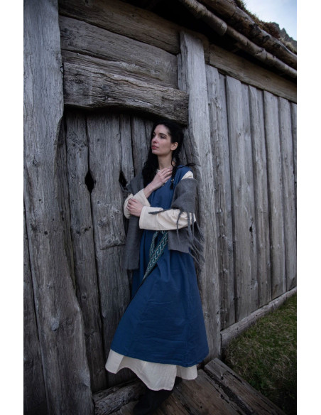 Medieval dress model Gerda, blue color