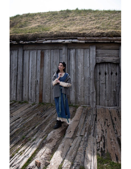 Medieval dress model Gerda, blue color