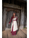 Medieval tunic for women Hildegard, natural white