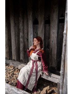 Medieval tunic for women Hildegard, natural white 2