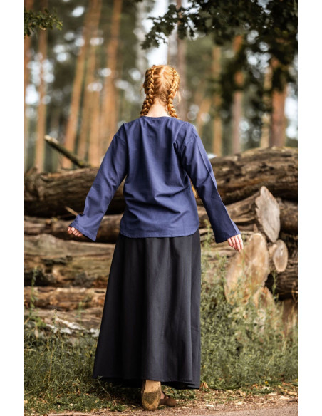 Medieval blouse model Tilda, blue color Medieval blouse model Tilda, blue color