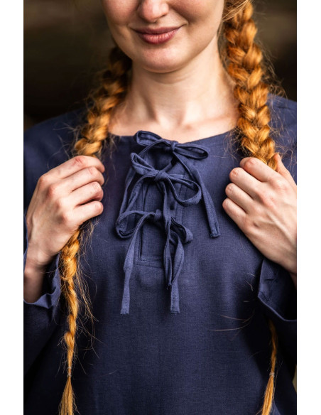 Medieval blouse model Tilda, blue color Medieval blouse model Tilda, blue color