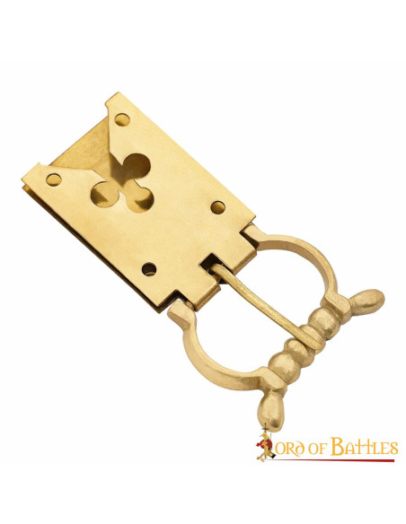 Medieval 14th century brass clover...