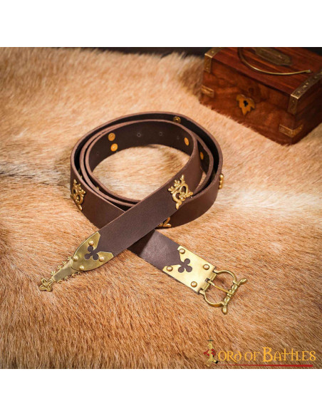 Medieval 14th century brass clover...