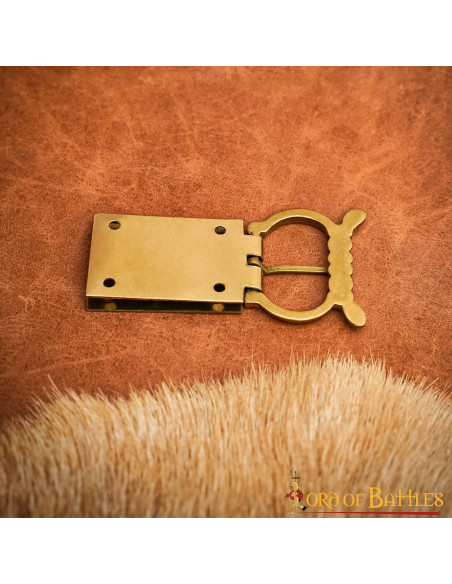 Medieval 14th century brass clover...