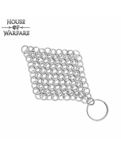 Steel chain mail keychain (8 mm.)
