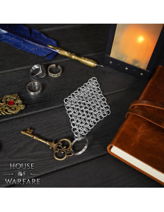 Steel chain mail keychain (8 mm.) 2