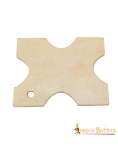 Decorative bone tablet (3.8 x 3.1 cm)