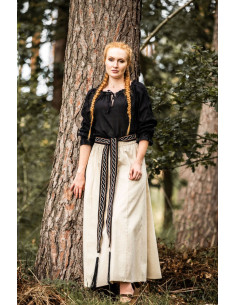 Medieval women's blouse Bettina, black 2