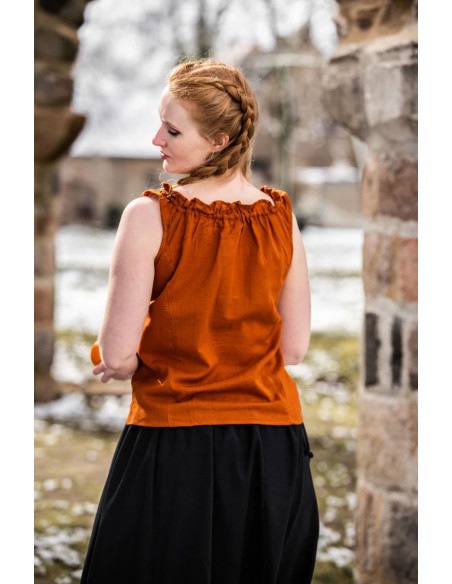 Adele Sleeveless Medieval Blouse,...