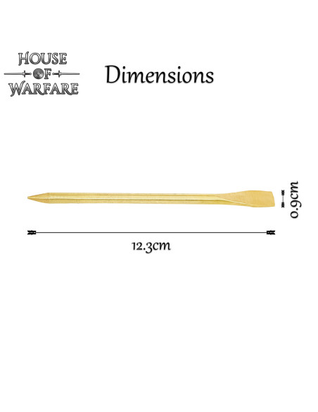 Brass stylus for Roman wax tablets...