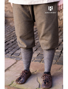 Tilda Herringbone Viking Pants, Olive-Grey 2