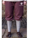 Tilda Herringbone Viking pants, burgundy-gray