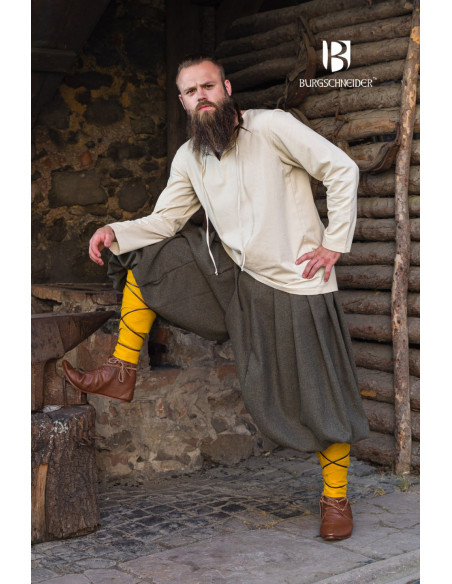 Rus Borys Wide Leg Pants, Olive-Gray