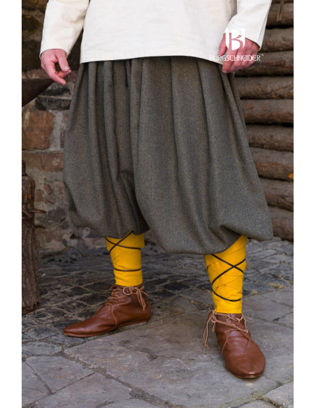 Rus Borys Wide Leg Pants, Olive-Gray