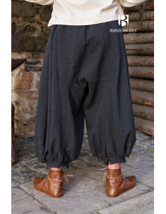 Rus Borys Wide Leg Pants, Black-Grey 2