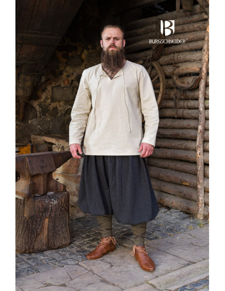 Rus Borys Wide Leg Pants, Black-Grey