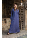Long medieval dress model Rus Marzena, Dark blue