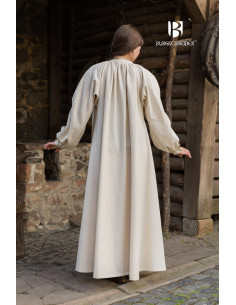 Medieval dress model Rus Lilia, Natural White 2