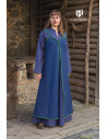 Medieval dress model Rus Katarzyna, blue-green