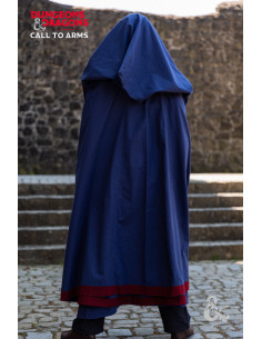 Medieval Sorcerer's Cape, Dark Blue-Burgundy 2