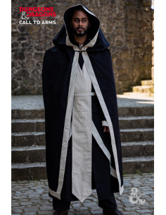 Medieval Sorcerer's Cape, Natural Black-White