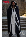 Medieval Sorcerer's Cape, Natural Black-White