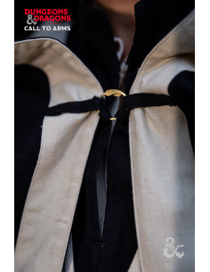 Medieval Sorcerer's Cape, Natural Black-White 2