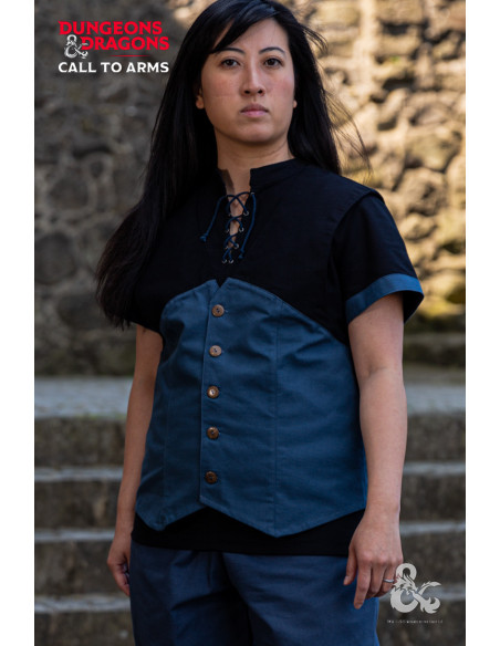 Medieval vest with Rogue hood,...