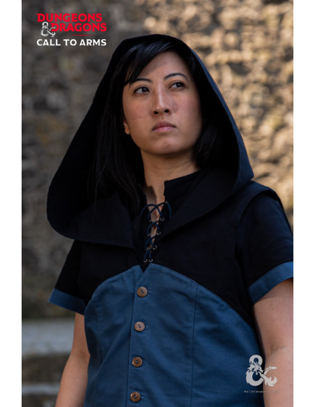 Medieval vest with Rogue hood,...