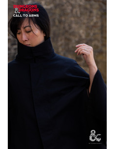 Short medieval cape of the Rogue, black 2