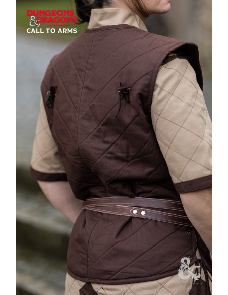 Medieval warrior's vest, brown Medieval warrior's vest, brown