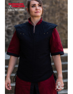 Medieval warrior's vest, black