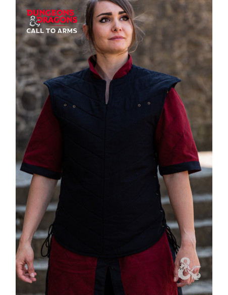 Medieval warrior's vest, black