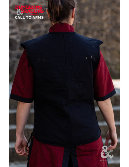 Medieval warrior's vest, black