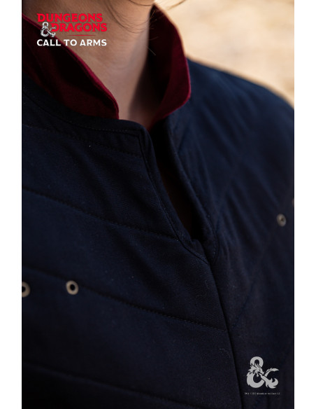 Medieval warrior's vest, black