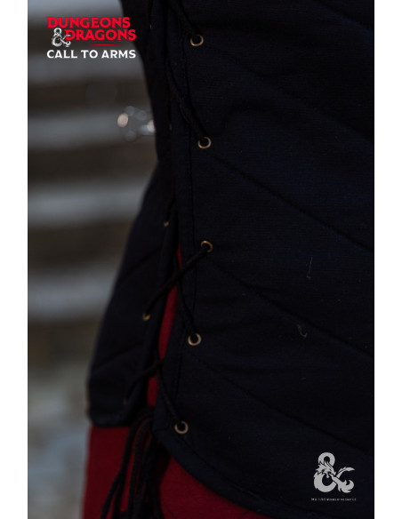 Medieval warrior's vest, black