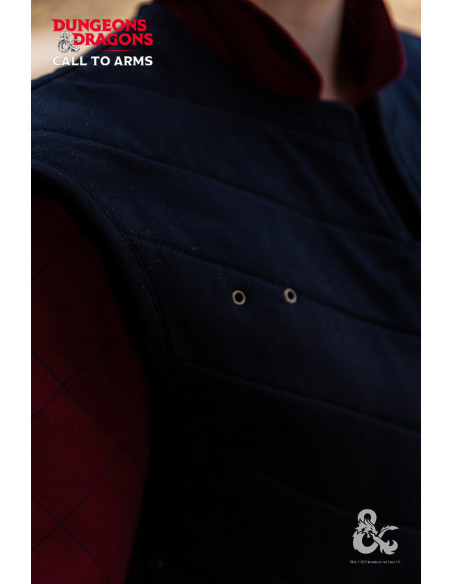 Medieval warrior's vest, black