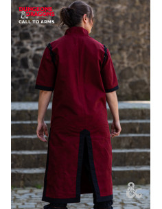 Medieval warrior's tunic, burgundy-black 2