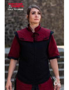 Medieval Warrior's gorget, burgundy