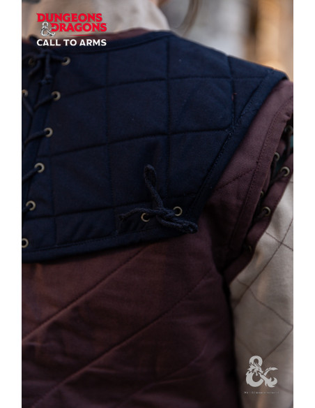 Medieval warrior's gorget, black