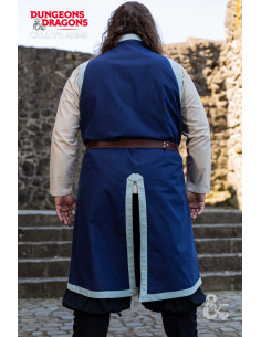 Medieval Cleric's tunic, blue 2