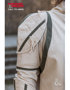 Medieval Cleric shoulder pads, natural white