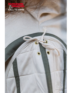 Medieval Cleric shoulder pads, natural white 2